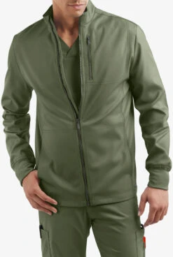 UA Advantage STRETCH Men's 4-Pocket Zip Front Warm-Up Scrub Jacket -Cherokee Shop AB713 092523 LIOLI 6