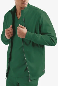 UA Butter-Soft STRETCH Men's 4-Pocket Zip Front Scrub Jacket -Cherokee Shop AB791 HUNTE 6 HV