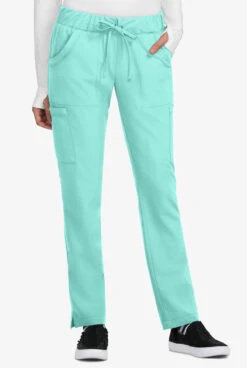 Betsey Johnson Buttercup Women's 6-Pocket STRETCH Drawstring Scrub Pants