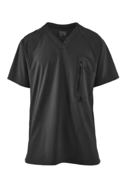 Barco One Amplify Men's 5-Pocket STRETCH Raglan Sleeve V-Neck Scrub Top