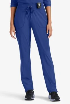 Barco One Uplift Women's 5-Pocket STRETCH Knit Waistband Cargo Scrub Pants
