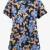 Butter-Soft Originals Spring Day Women's 6-Pocket Scallop Neck Printed Scrub Top