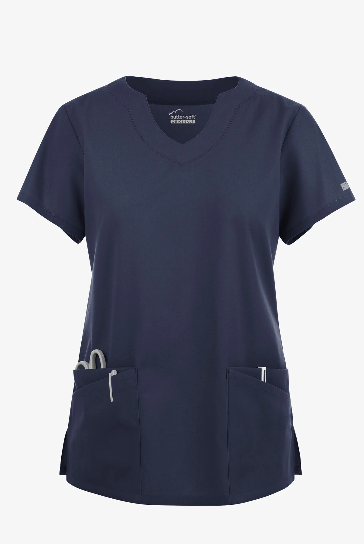 Butter-Soft Originals Women's 6-Pocket Scallop Neck Scrub Top 1 Butter-Soft Originals Women's 6-Pocket Scallop Neck Scrub Top