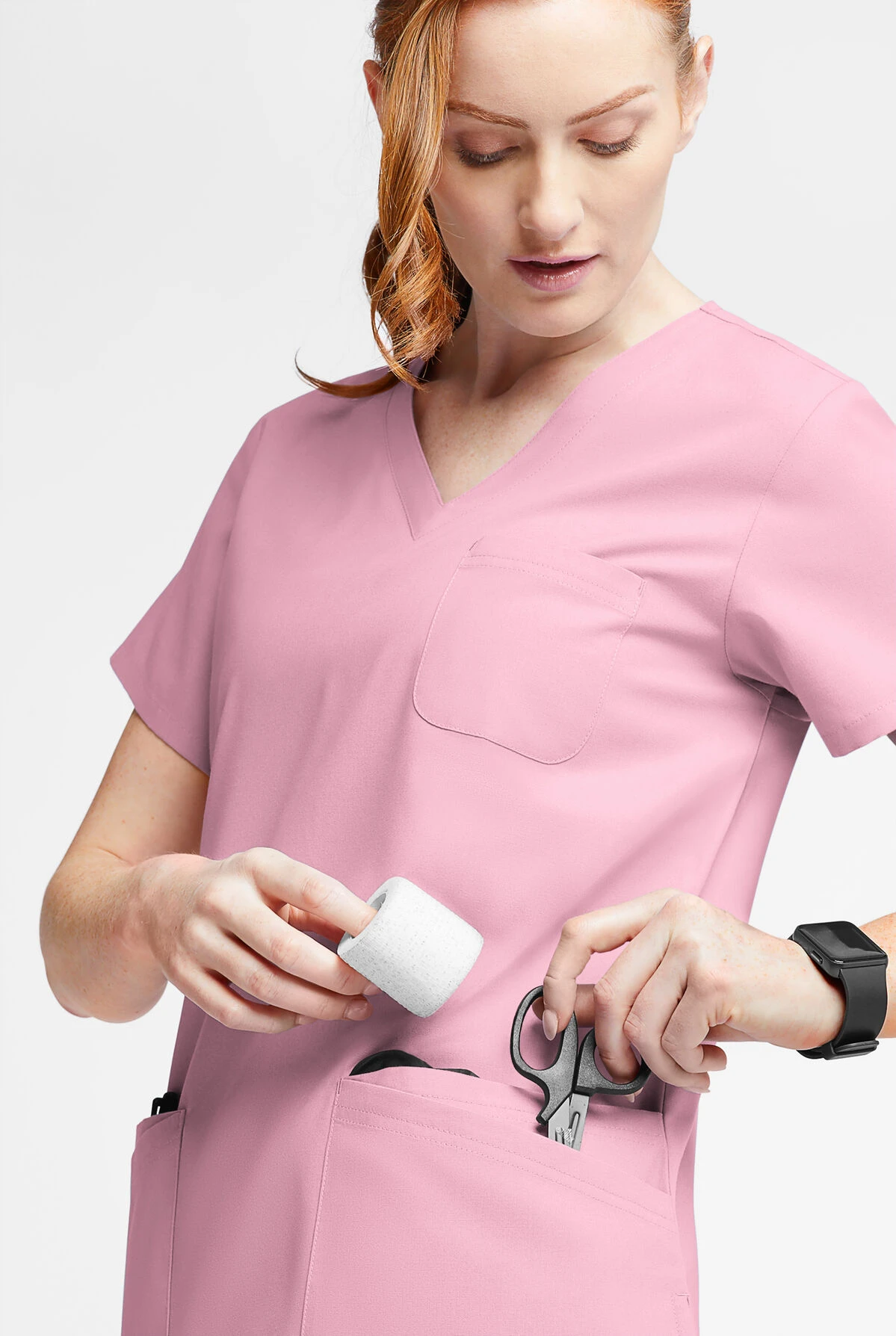 Butter-Soft Originals Women's 7-Pocket Curved V-Neck Scrub Top 4 Butter-Soft Originals Women's 7-Pocket Curved V-Neck Scrub Top - Image 4