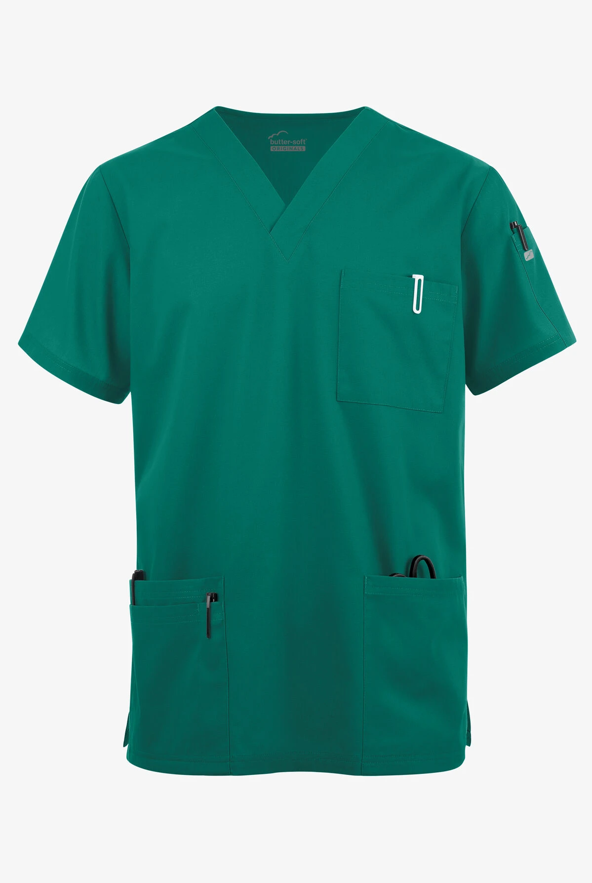 Butter-Soft Originals Men's 6-Pocket V-Neck Scrub Top 1 Butter-Soft Originals Men's 6-Pocket V-Neck Scrub Top