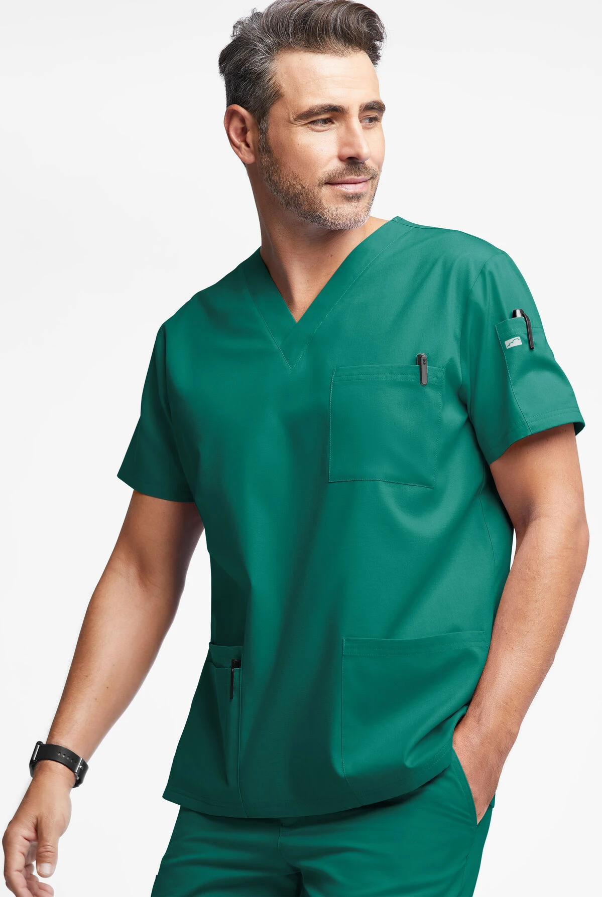Butter-Soft Originals Men's 6-Pocket V-Neck Scrub Top 2 Butter-Soft Originals Men's 6-Pocket V-Neck Scrub Top - Image 2