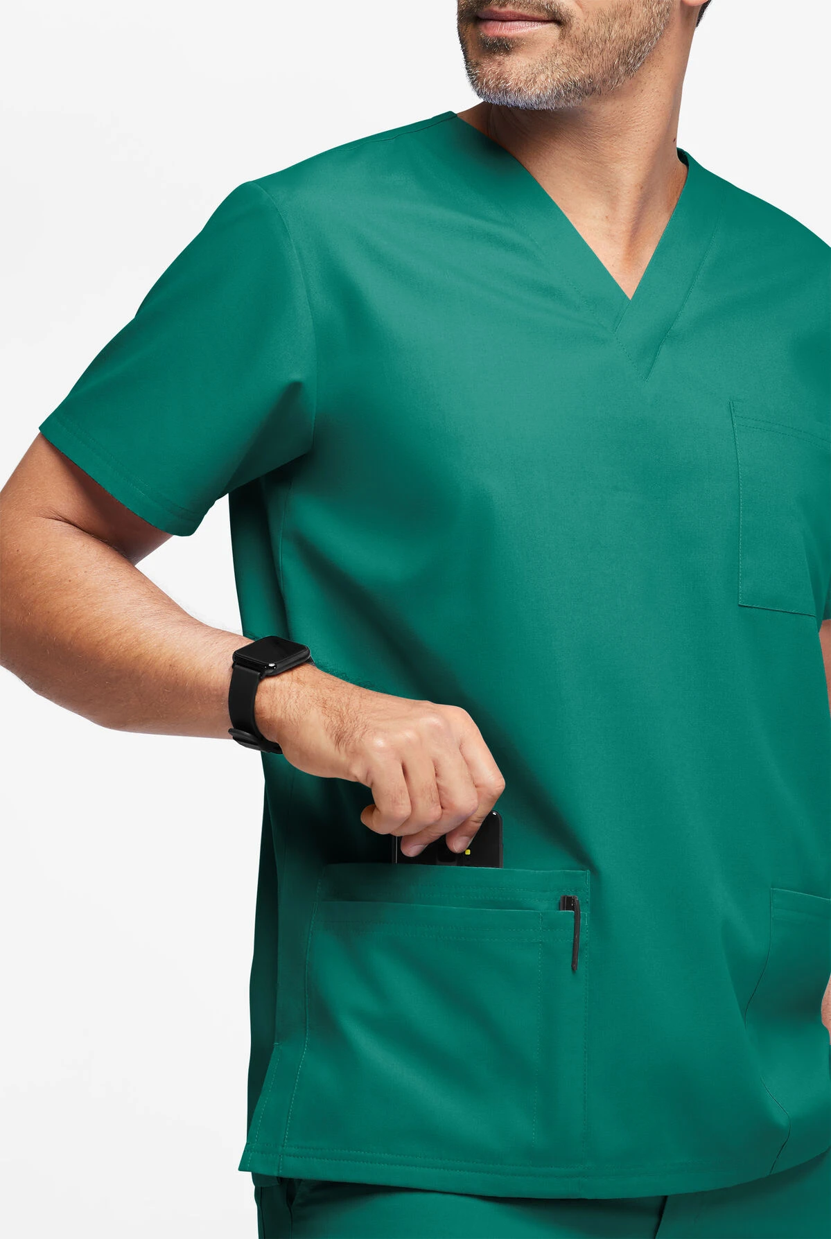 Butter-Soft Originals Men's 6-Pocket V-Neck Scrub Top 4 Butter-Soft Originals Men's 6-Pocket V-Neck Scrub Top - Image 4