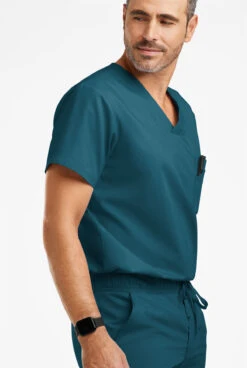 Butter-Soft Originals Men's 3-Pocket V-Neck Scrub Top -Cherokee Shop BSN1716 CARIB 4 HV