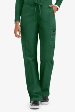 UA Butter-Soft STRETCH Women's 9-Pocket Drawstring With Back Elastic Scrub Pants - Petite