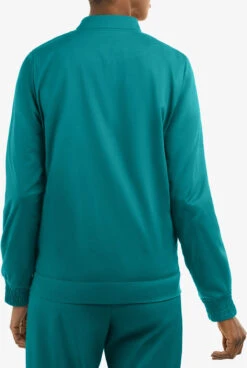 UA Butter-Soft STRETCH Unisex 4-Pocket Fleece Lined Scrub Jacket -Cherokee Shop BSS416 TEANA 4
