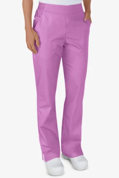 UA Butter-Soft STRETCH Women's 2-Pocket Flat Front With Back Elastic Scrub Pants - Petite