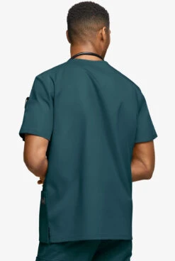 UA Butter-Soft STRETCH Men's 6-Pocket V-Neck Scrub Top -Cherokee Shop BSS545 CARIB 4