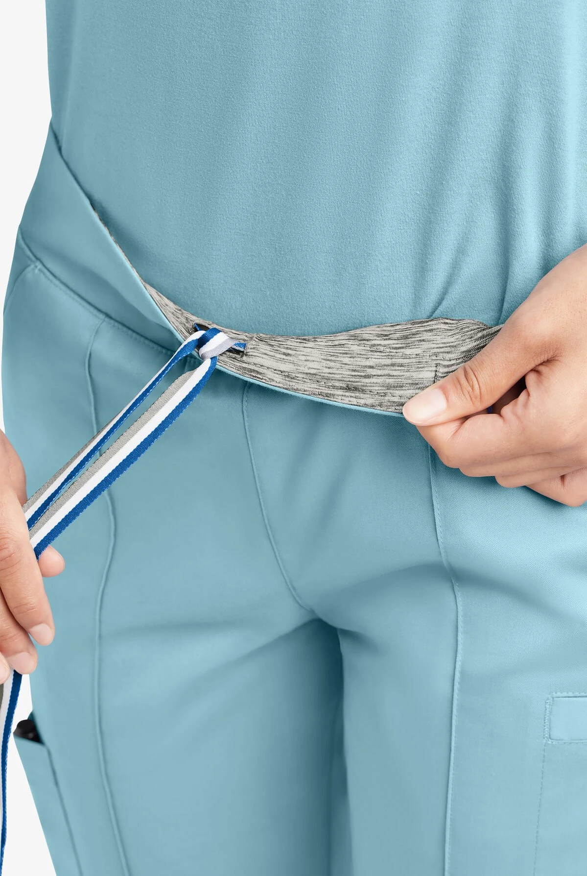 UA Butter-Soft STRETCH Women's 6-Pocket Pin-Tuck Crop Slim With Sport Trim Detail Scrub Pants 3 UA Butter-Soft STRETCH Women's 6-Pocket Pin-Tuck Crop Slim With Sport Trim Detail Scrub Pants - Image 3