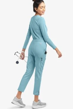 UA Butter-Soft STRETCH Women's 6-Pocket Pin-Tuck Crop Slim With Sport Trim Detail Scrub Pants 11 UA Butter-Soft STRETCH Women's 6-Pocket Pin-Tuck Crop Slim With Sport Trim Detail Scrub Pants -Cherokee Shop BSS573 DEDSM 4