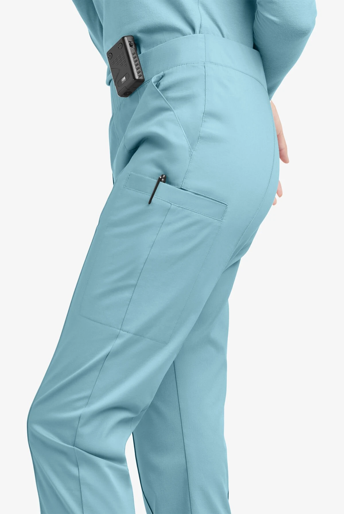 UA Butter-Soft STRETCH Women's 6-Pocket Pin-Tuck Crop Slim With Sport Trim Detail Scrub Pants 7 UA Butter-Soft STRETCH Women's 6-Pocket Pin-Tuck Crop Slim With Sport Trim Detail Scrub Pants - Image 7