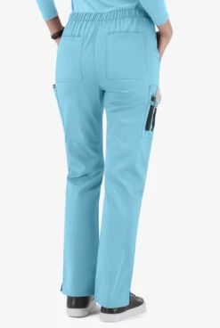 UA Butter-Soft STRETCH Women's 11-Pocket Drawstring Scrub Pants -Cherokee Shop BSS587 POBLU 4