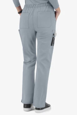 UA Butter-Soft STRETCH Women's 11-Pocket Drawstring Scrub Pants - Petite -Cherokee Shop BSS587 SILVE 4 HV