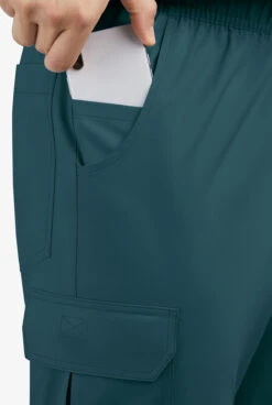 UA Butter-Soft STRETCH Men's 7-Pocket Cargo Jogger Scrub Pants -Cherokee Shop BSS647 CARIB 3 HV