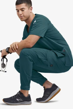 UA Butter-Soft STRETCH Men's 7-Pocket Cargo Jogger Scrub Pants -Cherokee Shop BSS647 CARIB 4