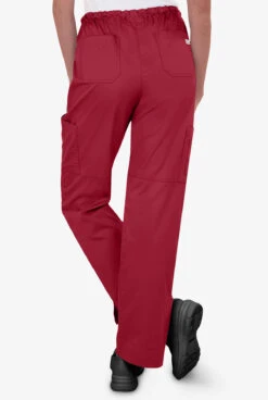 UA Butter-Soft STRETCH Women's 10-Pocket Drawstring Scrub Pants -Cherokee Shop BSS696 RUBY 4 HV