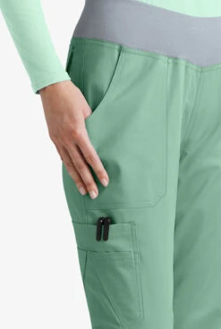 UA Butter-Soft STRETCH Women's 10-Pocket Active Yoga Scrub Pants - Petite -Cherokee Shop BSS795 WASIL 3 HV