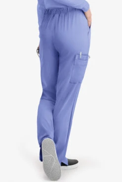 Easy STRETCH By Butter-Soft Elle Women's 3-Pocket Flat Front Scrub Pants - Petite -Cherokee Shop BU216 CEIL 4 HV