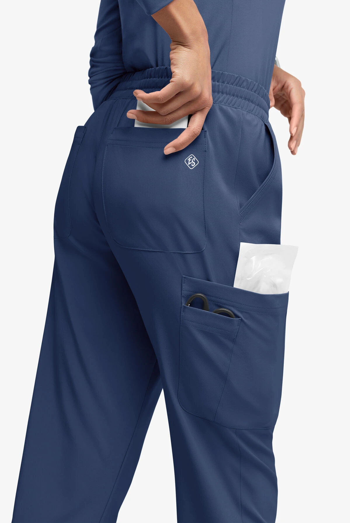 Easy STRETCH By Butter-Soft™ Naya Women’s Natural Waist 6-Pocket Straight Leg Scrub Pants 4 Easy STRETCH By Butter-Soft™ Naya Women’s Natural Waist 6-Pocket Straight Leg Scrub Pants - Image 4