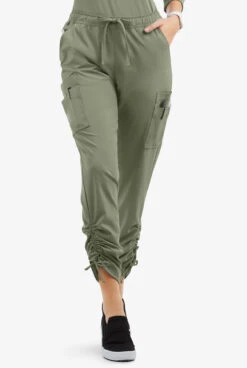 Easy STRETCH By Butter-Soft™ Halle Women's 11-Pocket Ruched Leg Jogger Scrub Pants