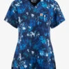Carhartt Ice Dye Women's 2-Pocket STRETCH V-Neck Print Scrub Top
