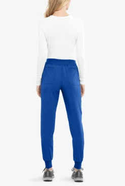 Cherokee Iflex Women's 7-Pocket STRETCH Knit Waistband Cargo Jogger Scrub Pants -Cherokee Shop CK1111 101723 ROYAL 4