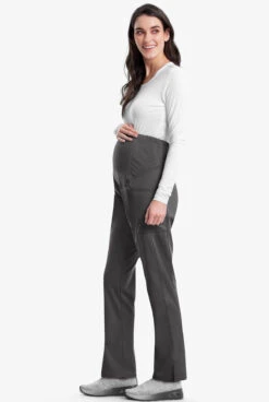 Cherokee Workwear Revolution Women's 3-Pocket STRETCH Maternity Scrub Pants -Cherokee Shop CK155 PEWTE 6