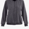 Cherokee Collection Women's 2-Pocket STRETCH Rib-Knit Collar Zip Front Scrub Jacket