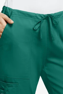 Cherokee Workwear Core STRETCH Women's 4-Pocket Cargo Scrub Pants - Tall -Cherokee Shop CK4044 HUNTE 3 HV
