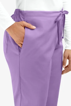 Cherokee Workwear Women's 3-Pocket Flare Leg Drawstring Scrub Pants -Cherokee Shop CK4101 ORCHI 3