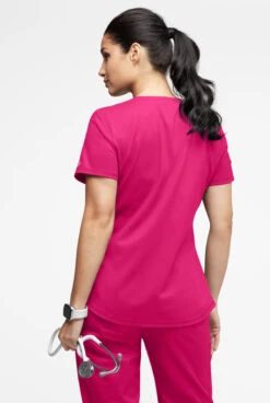 UA Exclusive Cherokee Workwear Revolution Women's 2-Pocket STRETCH Mesh Trim V-Neck Scrub Top 6 UA Exclusive Cherokee Workwear Revolution Women's 2-Pocket STRETCH Mesh Trim V-Neck Scrub Top -Cherokee Shop CK607 091523 WISTR 3
