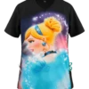 Cherokee Tooniforms Disney Cinderella Dream Women's 1-Pocket V-Neck Print Scrub Top