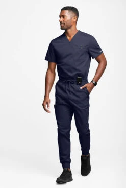 UA Exclusive Cherokee Workwear Professionals Active Men's 1-Pocket STRETCH V-Neck Scrub Top 5 UA Exclusive Cherokee Workwear Professionals Active Men's 1-Pocket STRETCH V-Neck Scrub Top -Cherokee Shop CK915 NAVY 3 S HV