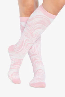 Cherokee Tonal Waves Women's 10-15 MmHg Light Compression Socks