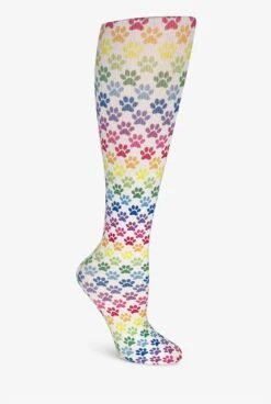 UA Exclusive Cutieful Rainbow Paws Women's 10-18 MmHg Light Compression Socks