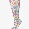 UA Exclusive Cutieful Sweet Hearts Women's 10-18 MmHg Wide Light Compression Socks