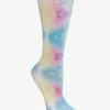 Cutieful Pastel Swirl Women's 10-18 MmHg Wide Light Compression Socks