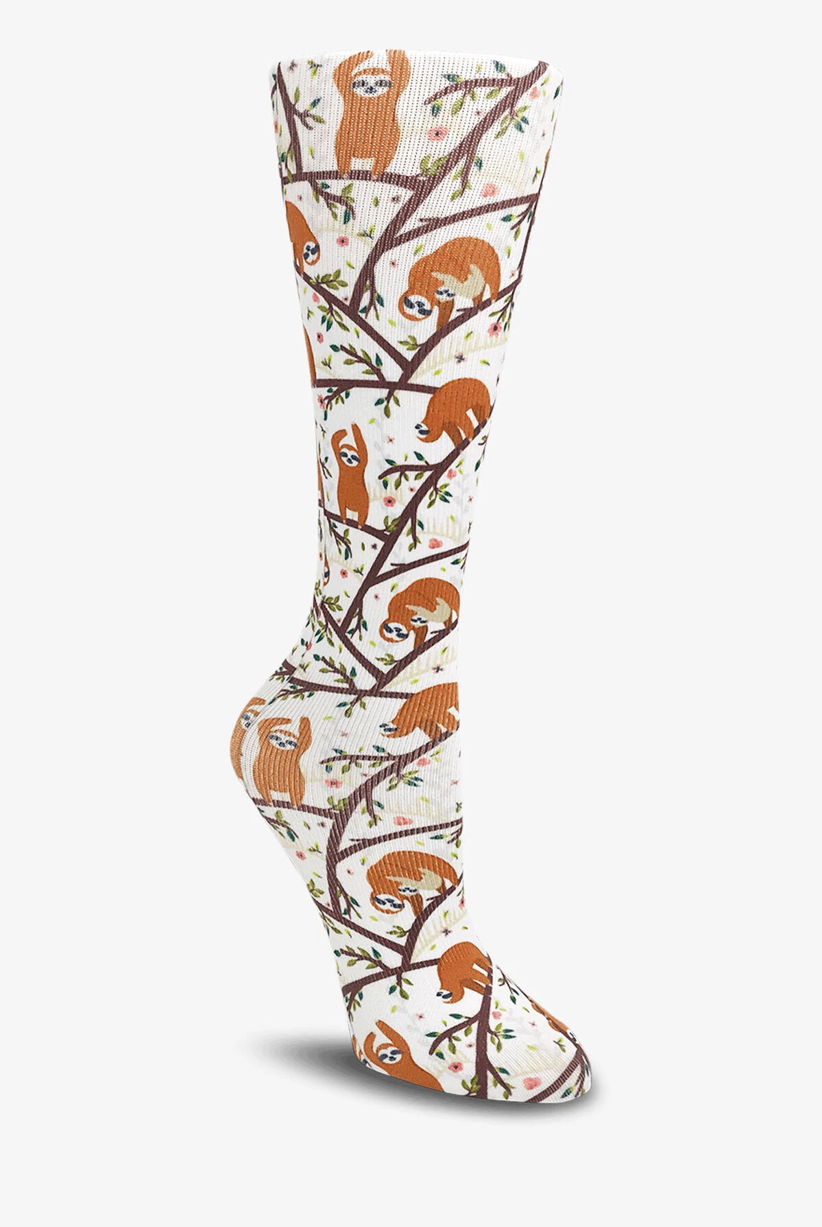 Cutieful Slothin' Around Women's 10-18 MmHg Wide Light Compression Socks 1 Cutieful Slothin' Around Women's 10-18 MmHg Wide Light Compression Socks