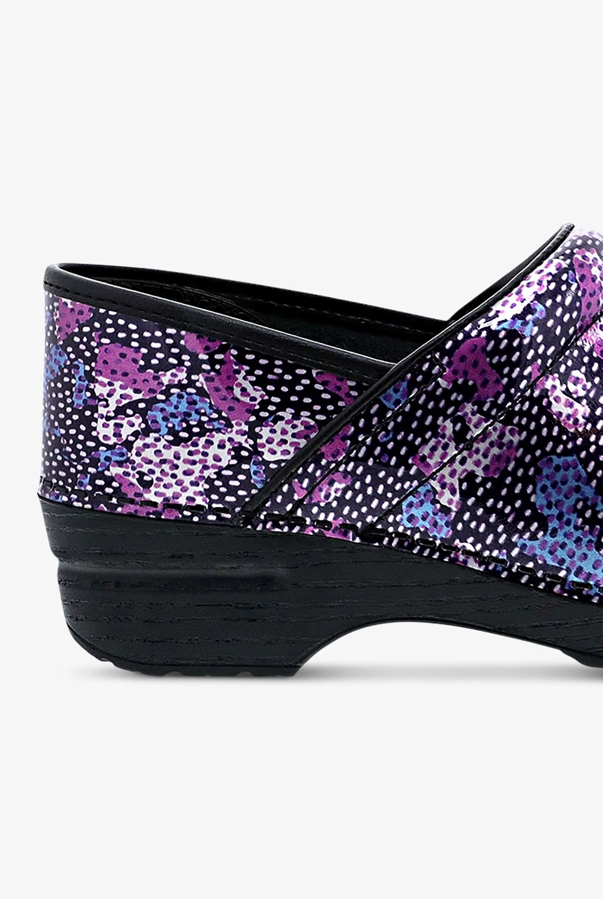 Dansko Women's Professional Dotty Abstract Patent Leather Nursing Clogs 4 Dansko Women's Professional Dotty Abstract Patent Leather Nursing Clogs - Image 4