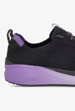 Infinity By Cherokee Women's Everon Knit Black/Purple Surge Athletic Lace Up Nursing Shoes -Cherokee Shop EVRKBCPS 103023 4