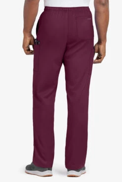 UA Flex2 Unisex 6-Pocket Pull-On Cargo STRETCH Scrub Pants -Cherokee Shop F2357 WINE 5