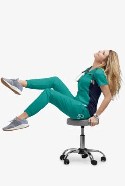 UA Flex2 Women's 7-Pocket Jogger Scrub Pants -Cherokee Shop F2475 TEAL 6