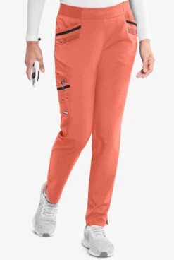 Grey's Anatomy™ By Barco Impact Moto Women's 6-Pocket STRETCH Flat Front Pintuck Cargo Scrub Pants