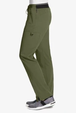 Grey's Anatomy™ By Barco Spandex STRETCH Kim Women's 3-Pocket Back Elastic Cargo Scrub Pants - Tall 5 Grey's Anatomy™ By Barco Spandex STRETCH Kim Women's 3-Pocket Back Elastic Cargo Scrub Pants - Tall -Cherokee Shop GRS500 OLIVE 3