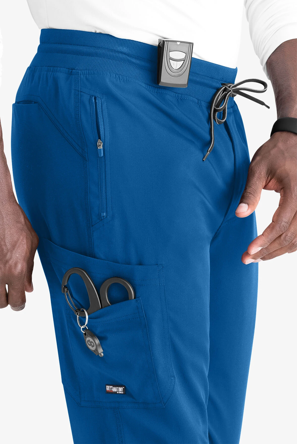 Grey's Anatomy™ By Barco Spandex STRETCH Murphy Men's 5-Pocket Cargo Jogger Scrub Pants 5 Grey's Anatomy™ By Barco Spandex STRETCH Murphy Men's 5-Pocket Cargo Jogger Scrub Pants - Image 5