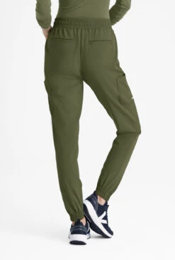 Grey's Anatomy By Barco Evolve STRETCH Terra Women's 6-Pocket Cargo Jogger Scrub Pants -Cherokee Shop GSS625 110323 OLIVE 3